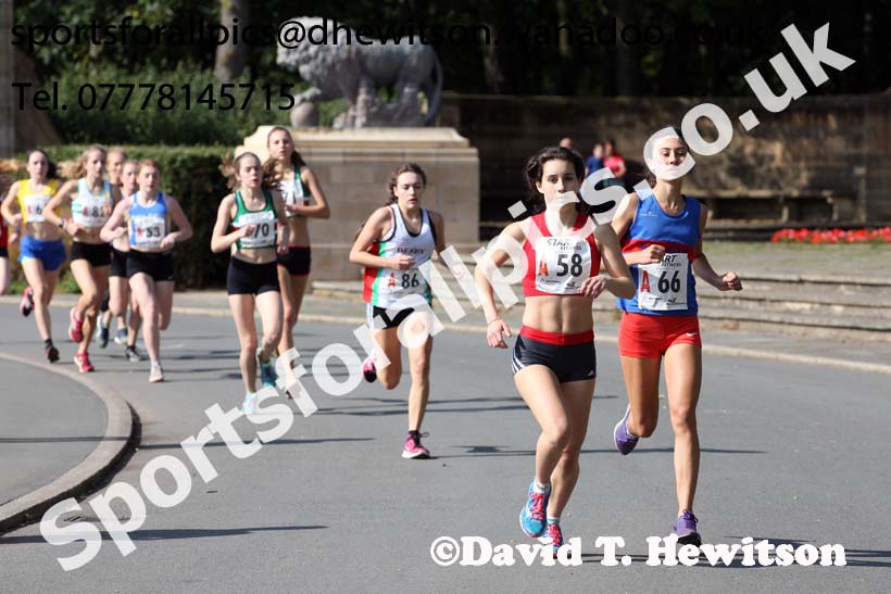 Womens under-17s, Northern Road Relays, Blackpool. Photo: David T. Hewitson/Sports for All Pics